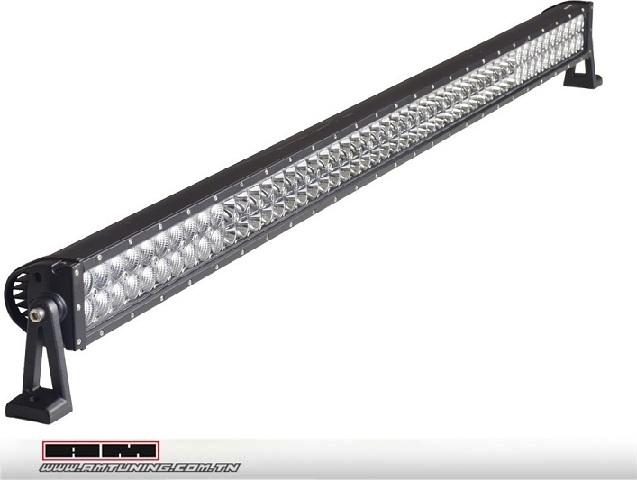 Barre a LED - 300W - double rangée 30° - CE/ROHS/IP68 - 128,9cm