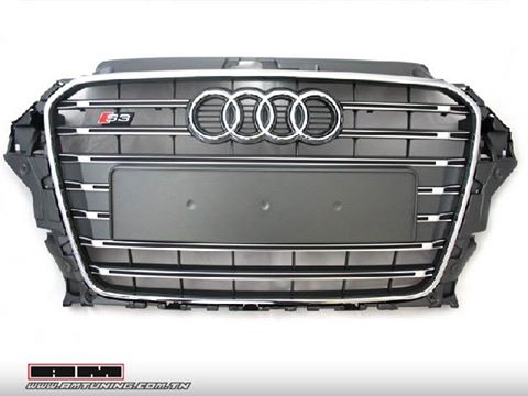 Calandre Audi A3 S3 Type 8V - 13->17 - Chrome/Noir