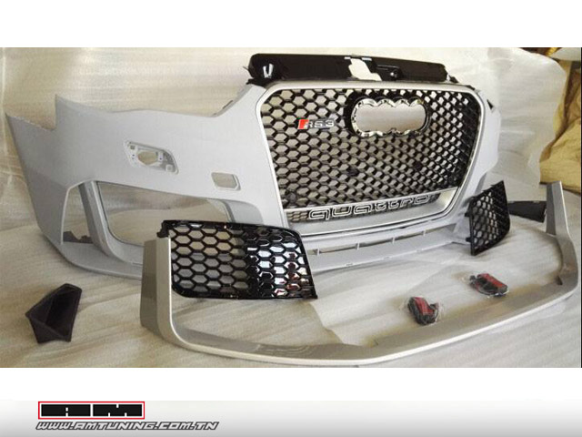 Pare-chocs av complet + calandre Audi A3 RS3 Type 8V PH1 - 13->17