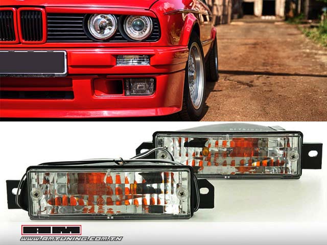 Clignotants BMW E30 Phase2 (M40) - 88-94 Crystal