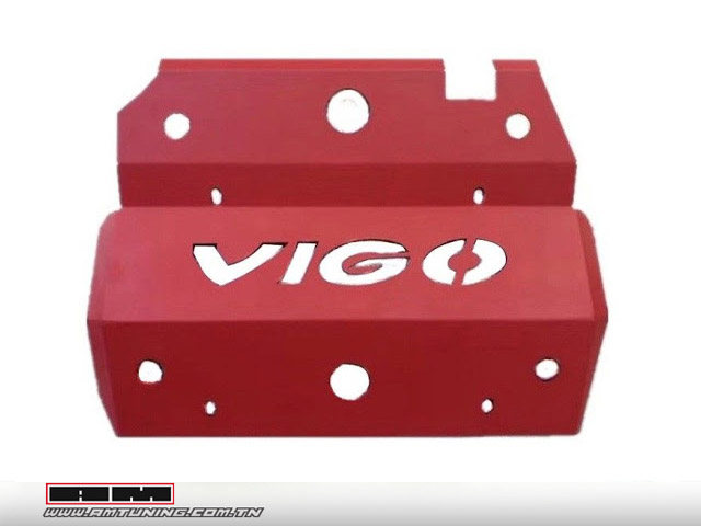 Protège carter acier TOYOTA Hilux Vigo 05-15 - Rouge