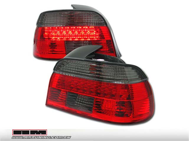 Feux ar LED BMW E39 95-00 rouge/fumé