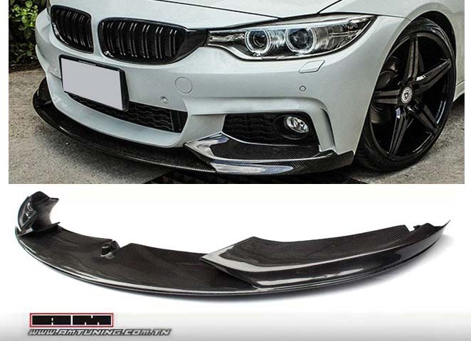 Spoiler de pare-chocs av BMW Serie 4 F32/F36 MPerformance - Carbone look