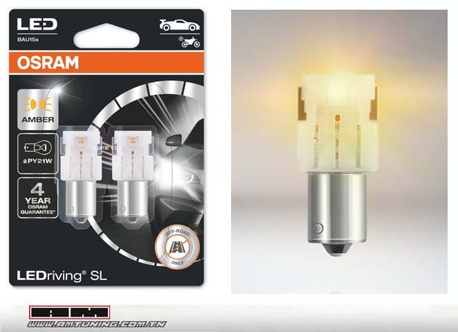 Kit ampoules LEDRIVING SL PY21W Orange - 2pcs