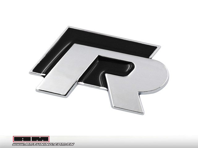 Embleme sticker VW R Noir