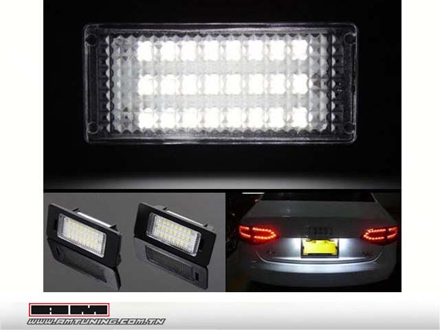 Feux de plaque LED A4 08-09, A5, Q5, Passat 08-, Porsche Panamera 10-