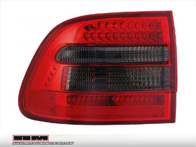 Feux ar LED Porsche Cayenne 02-06 rouge fumé
