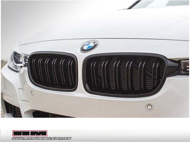 Grilles de calandre BMW F30 - Type M3 - Noir brillant