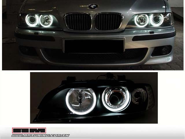 Phares av BMW E39 angel eyes CCFL