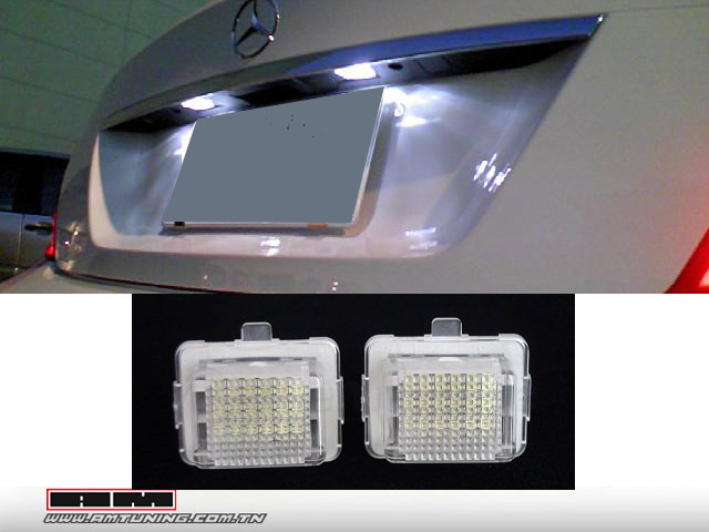 Feux de plaque LED Mercedes W204/W221/C207/W212/C216
