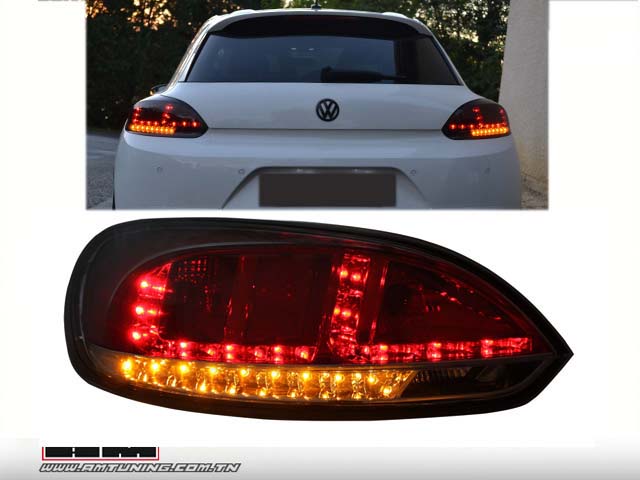 Feux ar LED VW Sirocco Red/Smoke