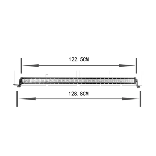 Barre a LED – 260W CREE 26x10W 30°60° – CEROHSIP68 – 122,5cm