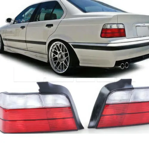 Feux ar BMW E36 4P – Rouge/Blanc – Modele origine