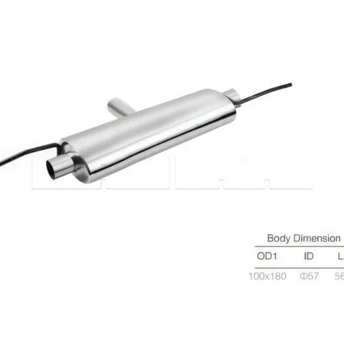 Silencieux central – Sorties G+D – OD1/L1/ID : 100×180/560/57mm