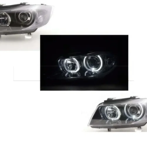 Phares av angel eyes LED BMW E90 05-11