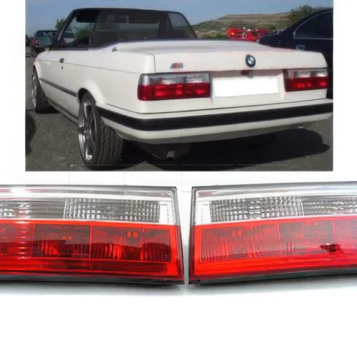 Feux ar BMW E30 PH2 88-91 rouge/blanc