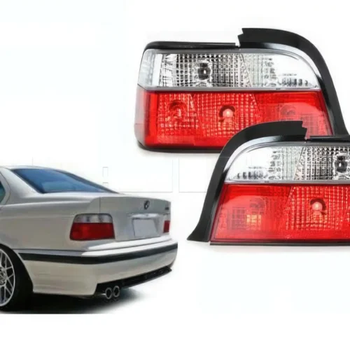 Feux ar crystal BMW E36 4D rouge/blanc