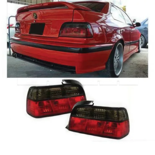 Feux ar Crystal BMW E36 2D Rouge/Fumé