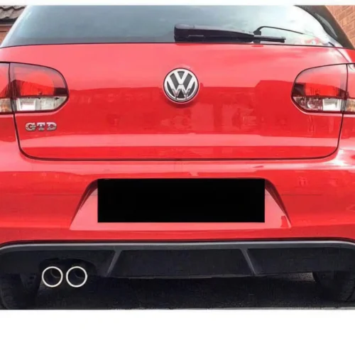 Diffuseur de parechoc ar VW Golf 6 GTD simple sortie gauche