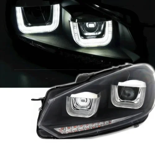 Phares av VW Golf 6 look Golf7 – Cligno LED séquentiel