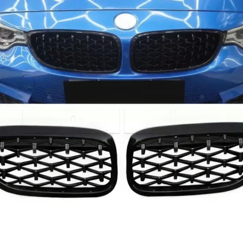 Grilles de calandre BMW F30 Diamont Noir/Noir