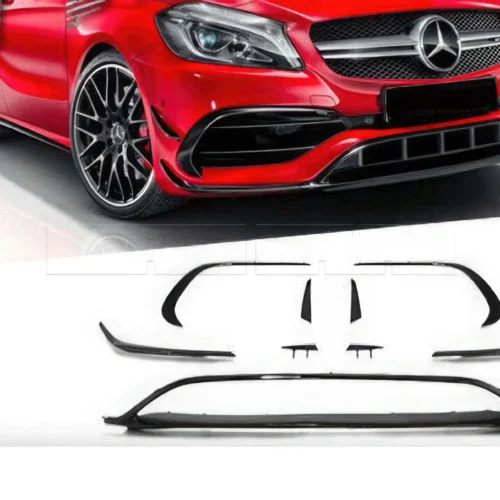 Kit spliters A45 pr pare-chocs av Merc. Classe A W176 PH2 AMG 2016->