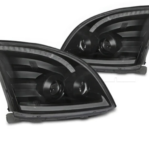 Phares av Light Bar Toyota Prado 120/125 – Fond Noir – Cligno séquentiel