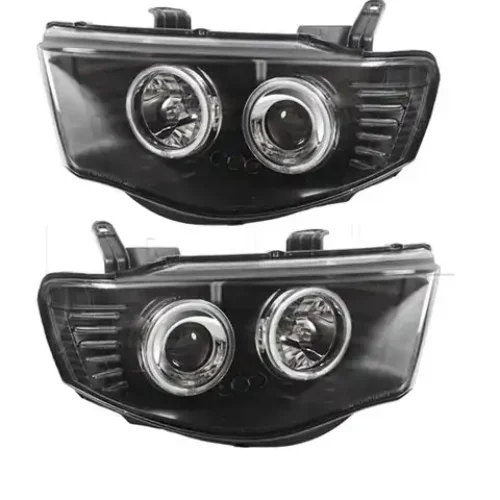 Phares av Angel Eyes CCFL Mitsubishi L200 05 – fond noir