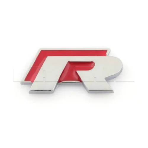 Embleme sticker VW R Rouge