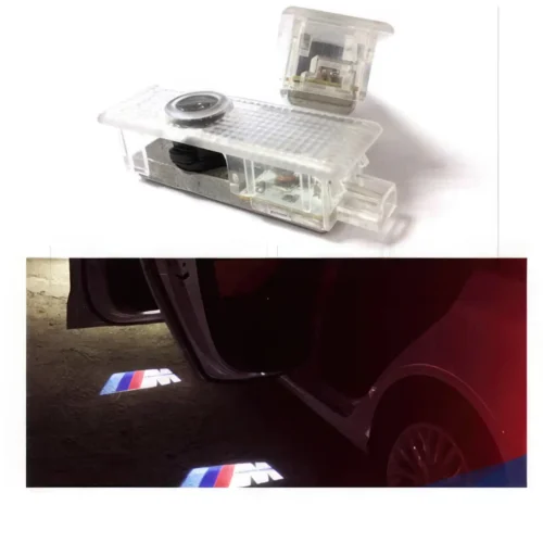 Feux d’éclairage LED pour bas de portes avec logo M/// – E90/E92/E60/F01/F20/F30/F10/E65/F01/X1/X5/