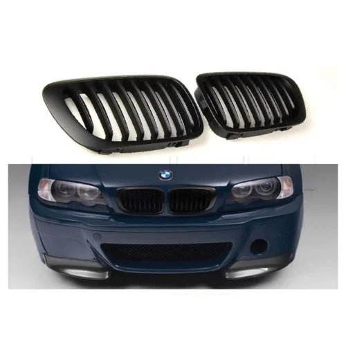 Grilles de calandre BMW E46 2P Ph1 99-02 noir brillant