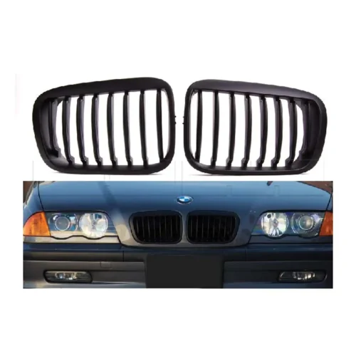 Grilles de calandre BMW E46 4P PH1 98-01 noir brillant