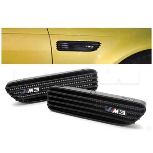 Grilles latérales BMW E46 M3 Noir mat