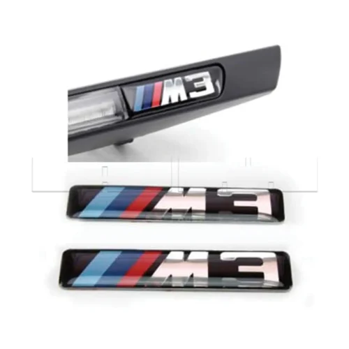 Embleme sticker ///M pr prise d’air aile av M3 BMW E90/92 (2PCS)