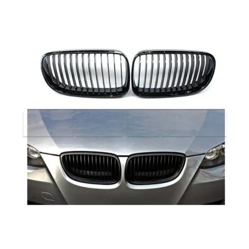 Grilles de calandre BMW E92 LCI – Noir brillant