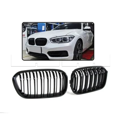 Grilles de calandre BMW F20 LCI 15-19 look M4 Noir brillant