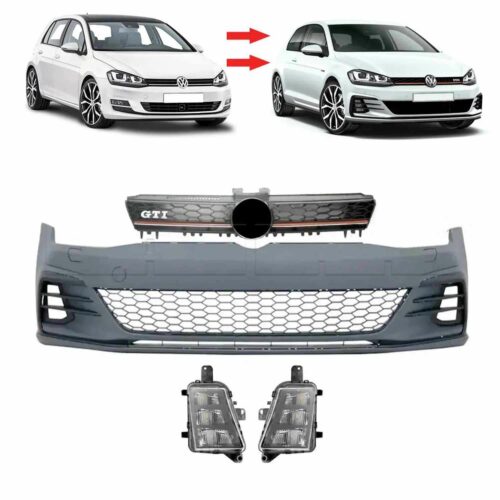 Pare-chocs av VW Golf 7 PH1 look PH2 GTI